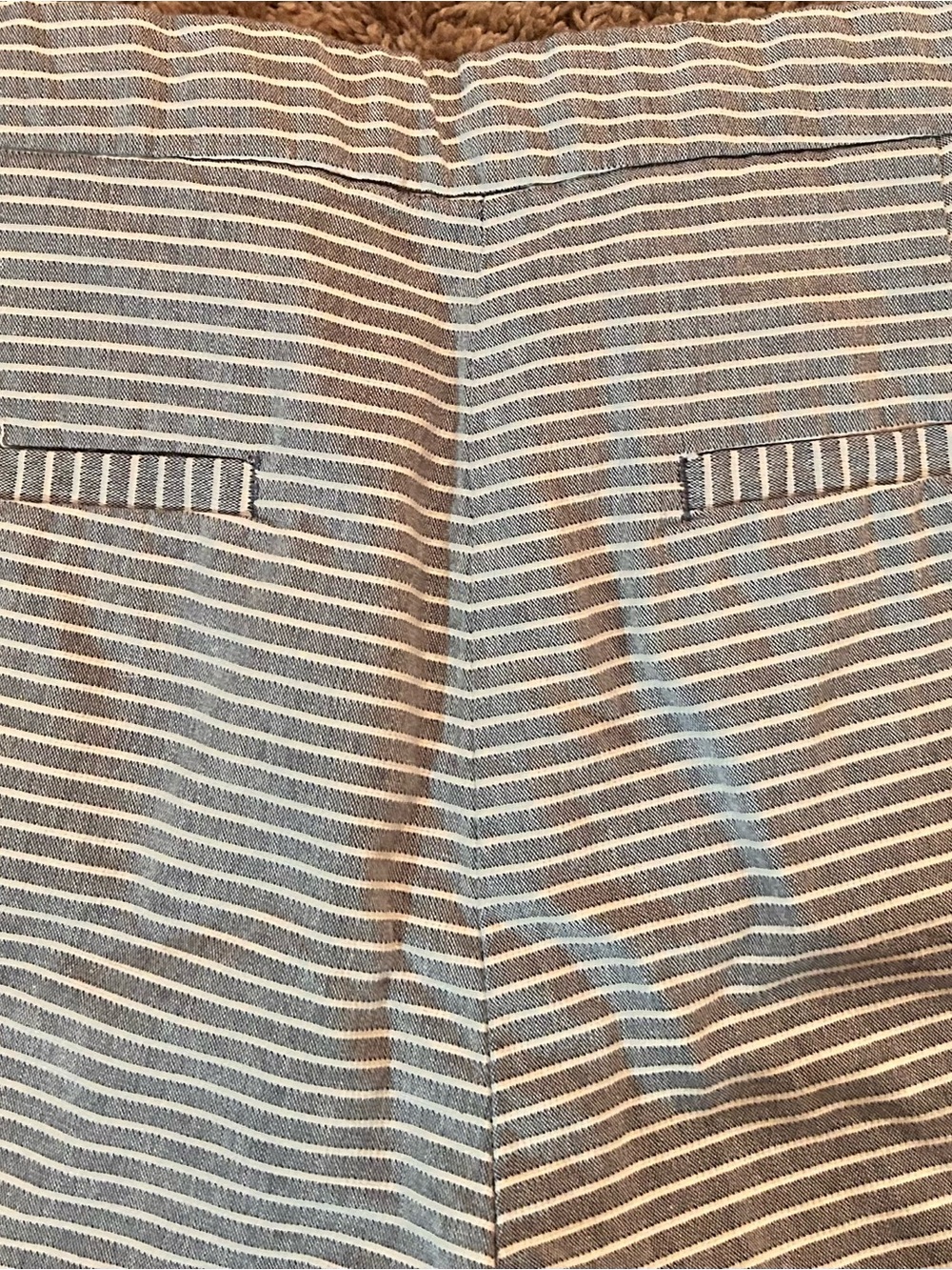 Banana Republic Women's Blue and White Striped Sailor Shorts - Picture 4 of 4